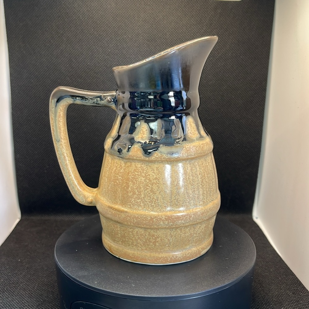 Vintage French Wine Jug, Barrel Shaped
